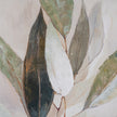 Willow Shade Hand-Painted Canvas in Wood Frame – 82.5 × 122.5cm, leaf colour detail