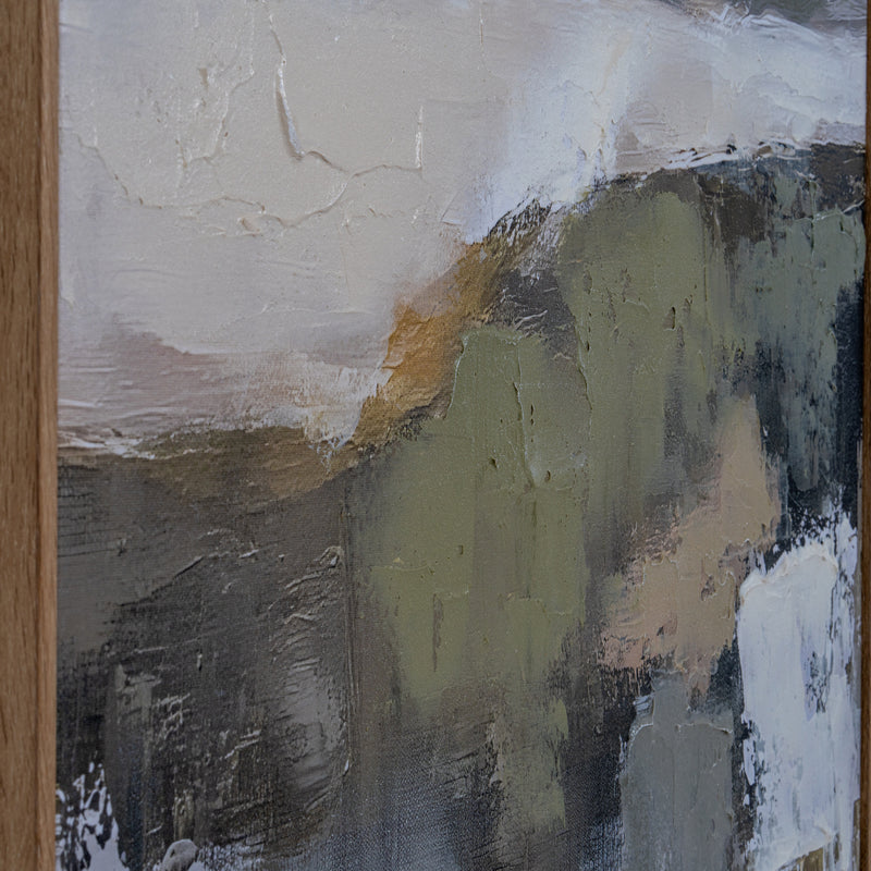 Hillside View Hand-Painted Framed Canvas – 80 × 120cm, additional product view 4
