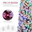 7ft pre-lit decorated flocked Christmas tree – image 4