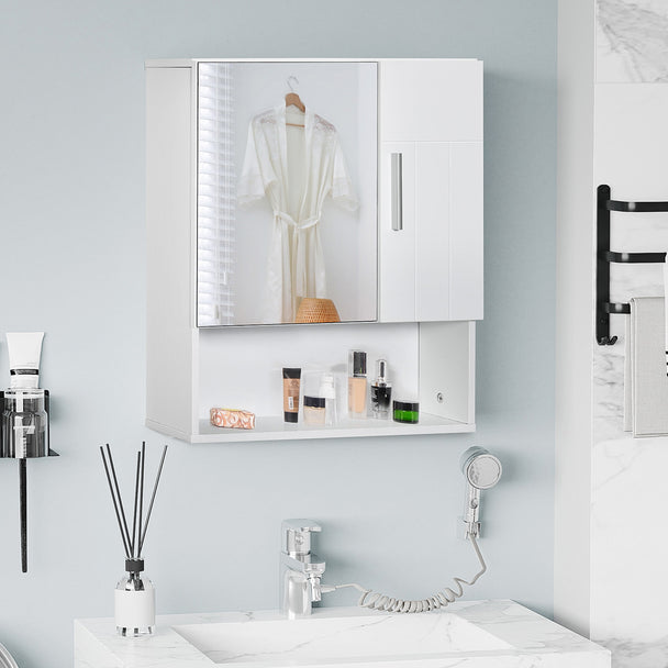 White wall mirror cabinet – image 2