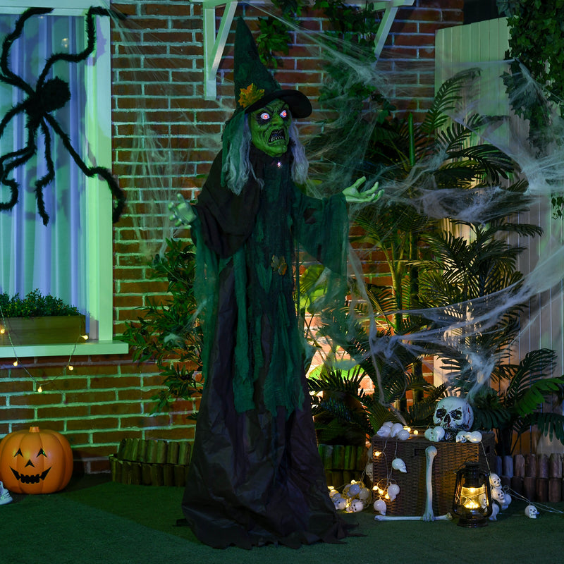 183cm Animated Witch with Glowing Eyes, Heart & Sound – image 8 of 9