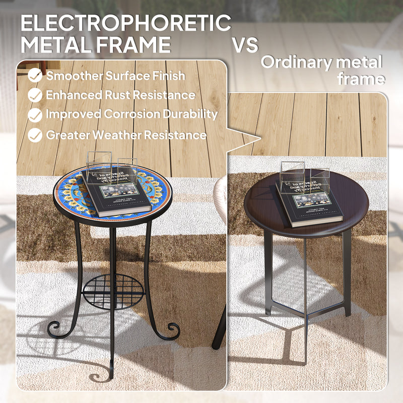 Mosaic garden side table – image 6