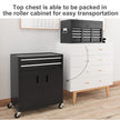 6-Drawer Rolling Tool Chest & Cabinet with Pegboard – Black – image 7 of 9