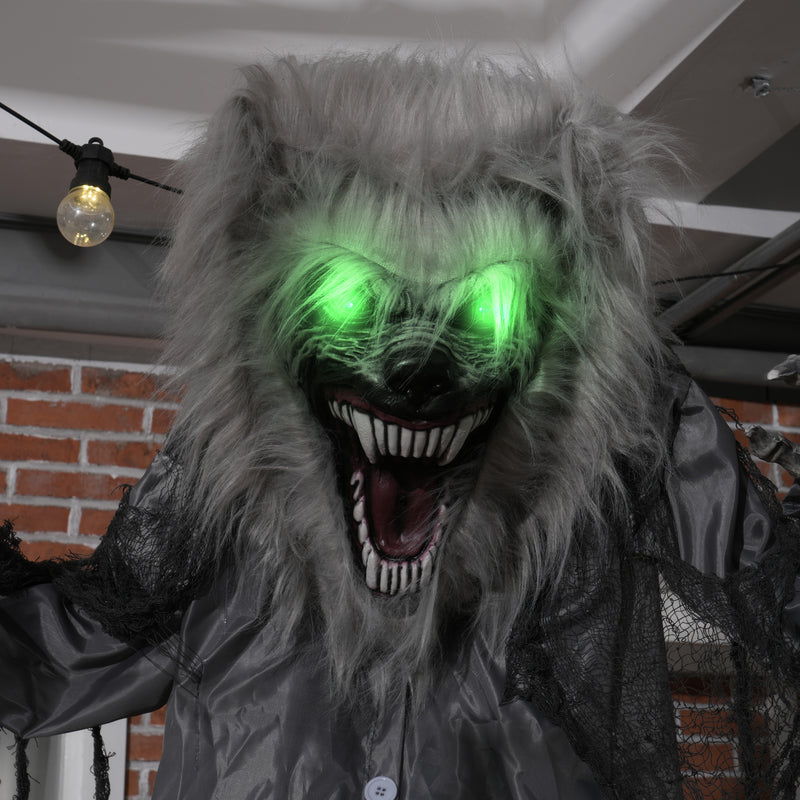 210cm Animated Skeleton Werewolf with Glowing Eyes – image 9 of 9