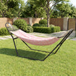 Outsunny 9ft Hammock Stand Adjustable Hammock Frame with Non-Slip Feet for Indoor Outdoor, 150 kg Capacity, Black – view 9