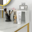 105 cm white and gold dressing table – image 8