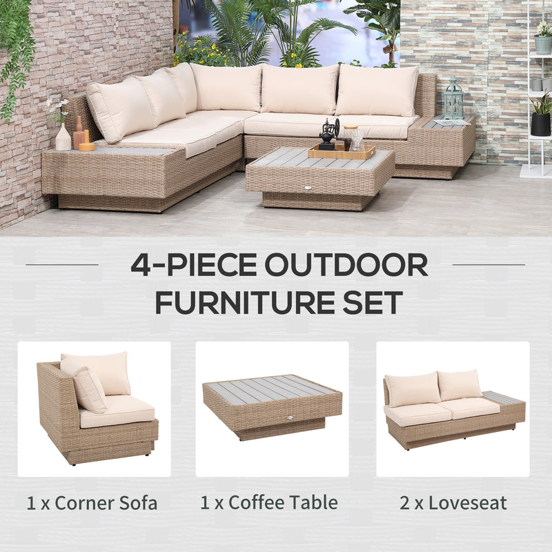 4-piece rattan corner sofa set – image 6