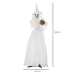 189cm Light-Up Witch Holding Pumpkin Head – image 3 of 9