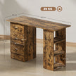 120 cm computer desk – rustic brown – image 3