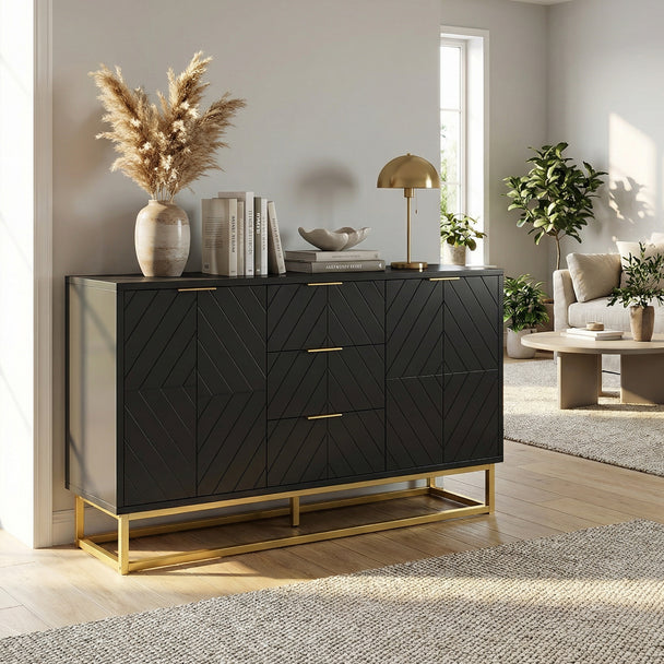 Black and gold sideboard – image 2