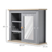Grey wall mirror cabinet – image 3