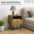 Bedside table with drawer and open shelf – image 4