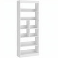Bookcase, 6-Tier Bookshelf with Open Storage Shelves, Cubes, 180 cm Tall Display Shelf with Anti-Tipping Design, White
