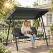 Dark grey 3-seater swing – image 9