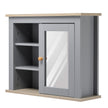 Grey wall mirror cabinet – image 10
