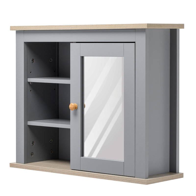 Grey wall mirror cabinet – image 10