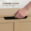 Natural wood 127L storage chest – image 6