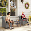 Rattan garden armchairs – image 2