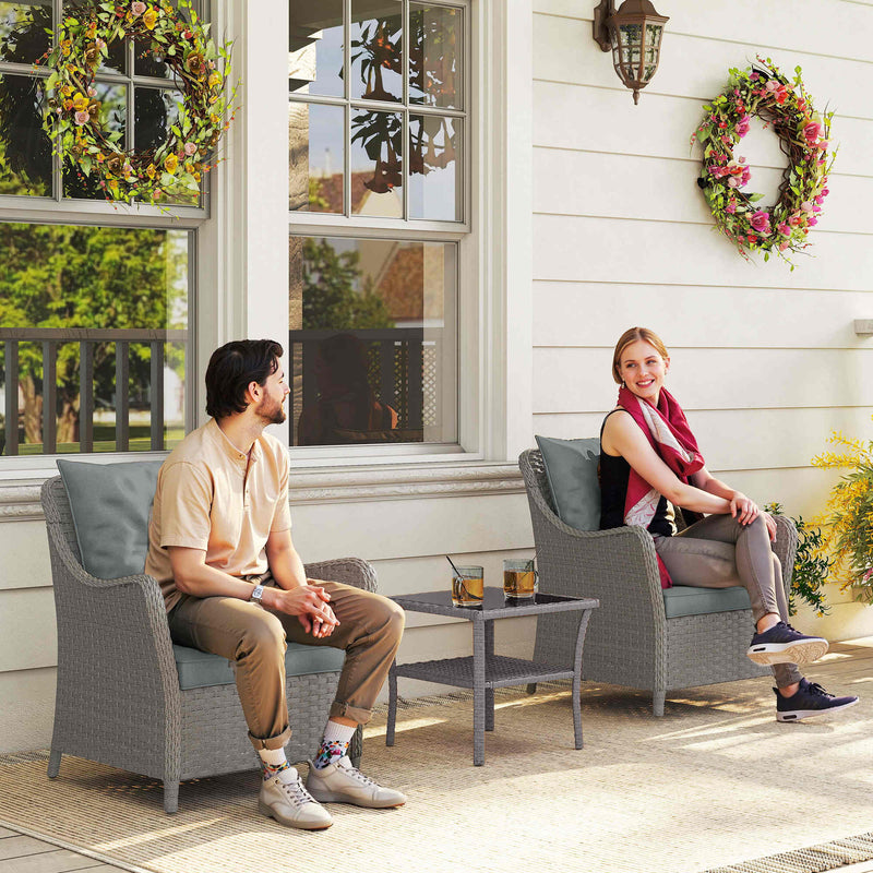 Rattan garden armchairs – image 2