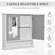Grey mirror wall cabinet – image 6