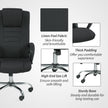 Vinsetto Linen-Look Swivel Office Chair - Black – view 5