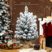 60 cm pre-lit snowy tabletop tree – image 3