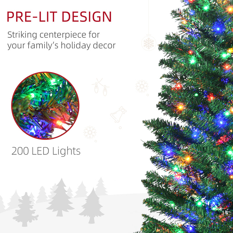 7.5ft pre-lit pencil Christmas tree – image 6