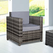Mixed grey rattan armchair – image 10