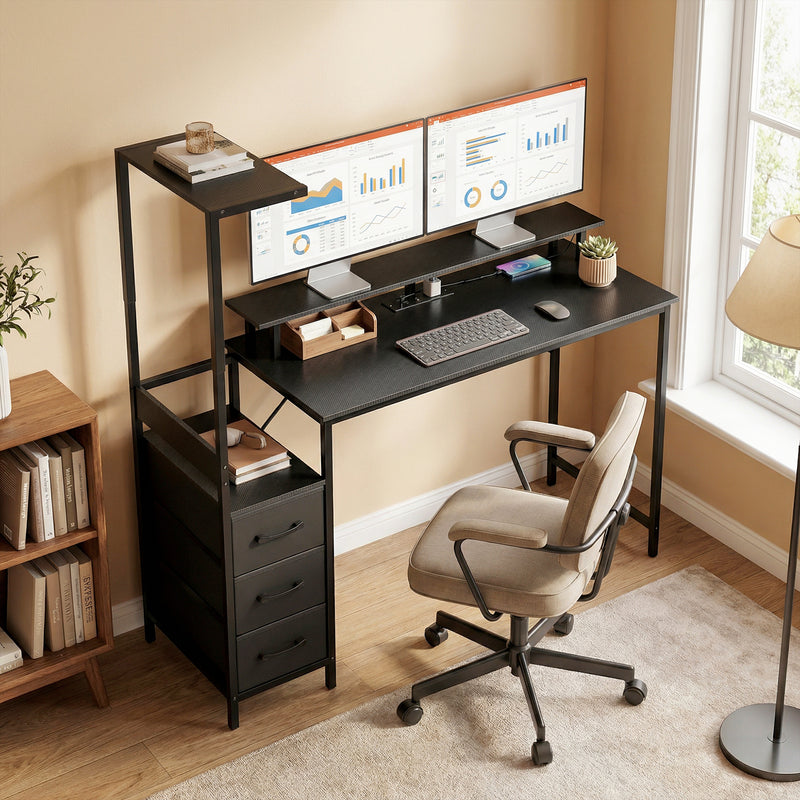 Black RGB gaming desk – image 8