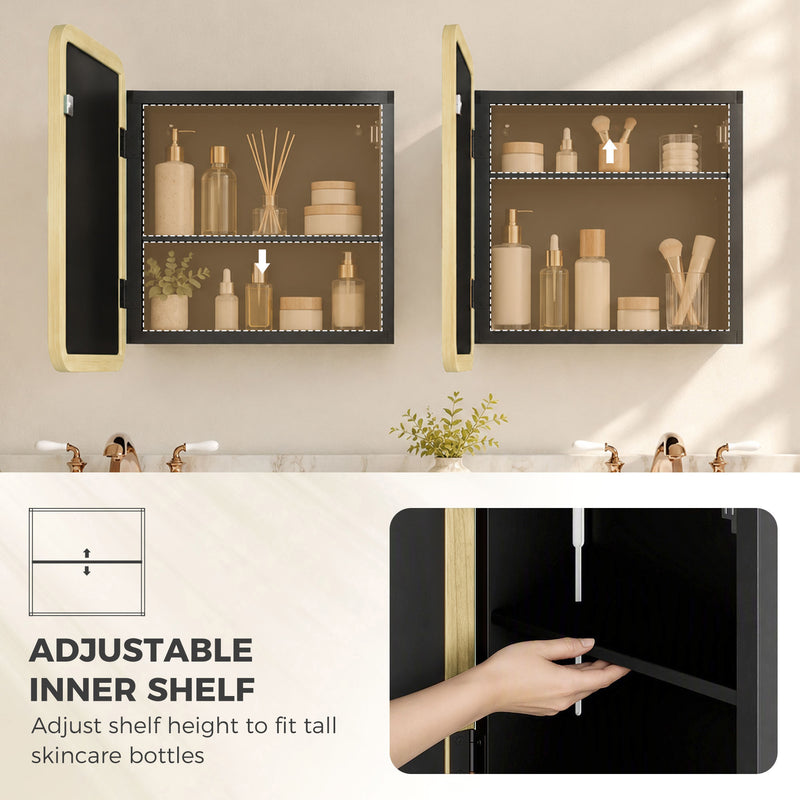 Natural wood mirror cabinet – image 6