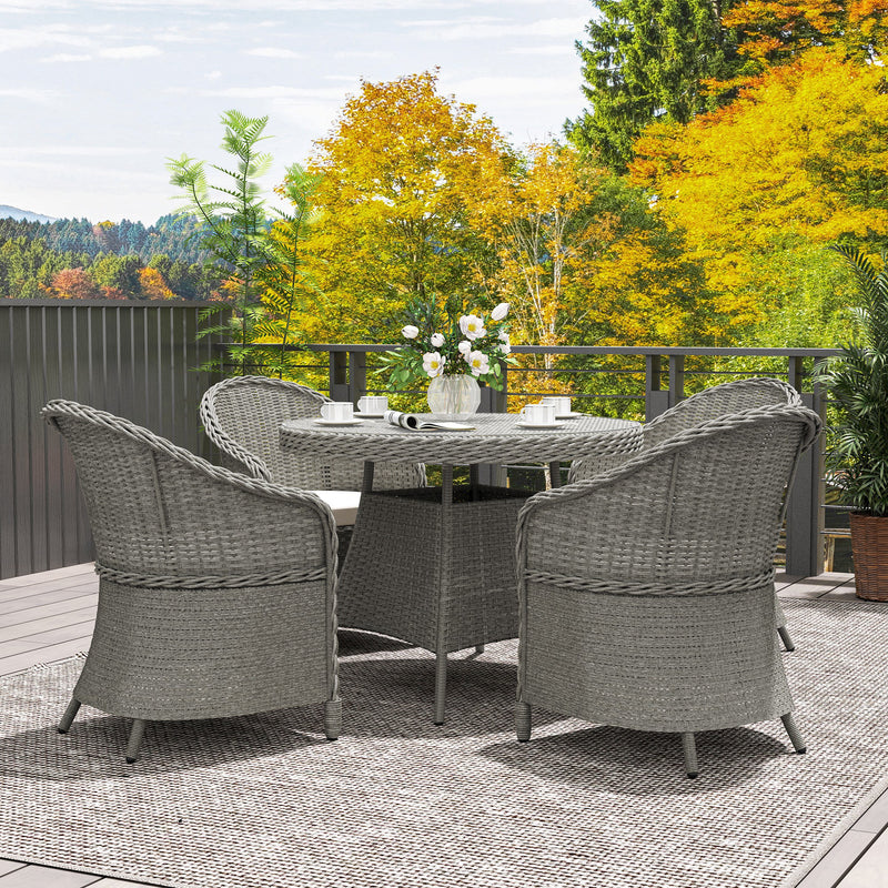 Round rattan dining set – image 10