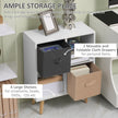 White 4-cube storage unit – image 4