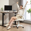 HOMCOM Breathable Mesh Office Chair, Ergonomic Swivel Computer Chair with Flip-up Armrests, Lumbar Back Support for – view 9