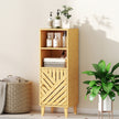 Slim bamboo-door bathroom cabinet – image 7