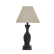 Incia Fluted Wooden Table Lamp with Linen Shade – 53cm, additional product view 2