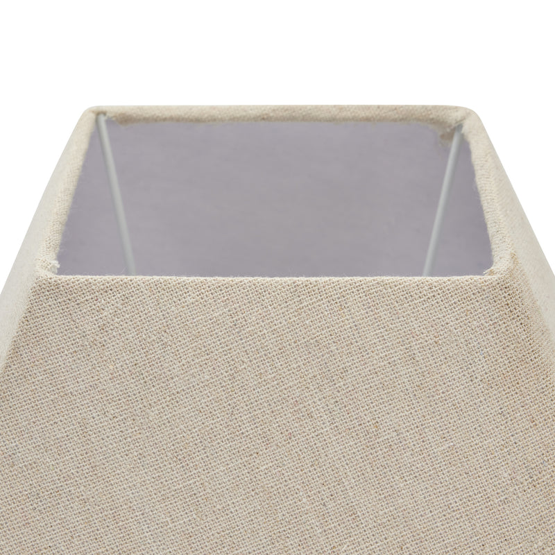 Incia Fluted Wooden Table Lamp with Linen Shade – 53cm, additional product view 5