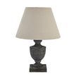 Incia Urn Wooden Table Lamp with Linen Shade – 51cm, additional product view 2
