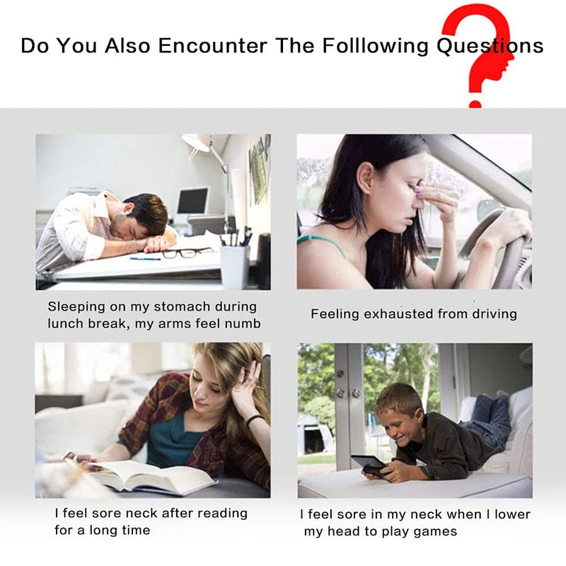 Portable inflatable travel pillow for flights, trains and office naps