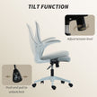 HOMCOM Mesh Office Chair with Foldable Backrest - Light Grey – view 7