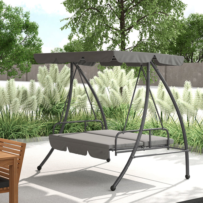 Light grey 2-in-1 swing bed – image 2