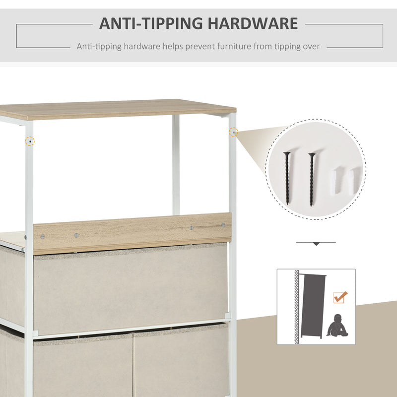 4-drawer fabric storage unit – image 6