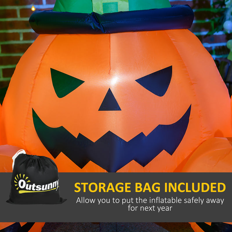 6ft Inflatable Pumpkin Family with LED Lights – image 8 of 9