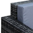 3-seater rattan garden sofa – image 8