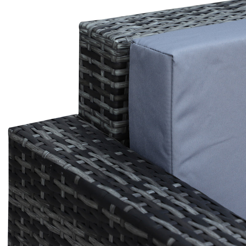 3-seater rattan garden sofa – image 8