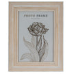 Isla whitewashed wooden 5x7 photo frame, front view