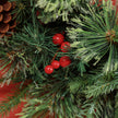 Close-up of the wreath foliage
