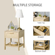 Rattan drawer bedside table – image 5