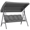Outsunny Three-Seater Garden Swing Seat - Dark Grey
