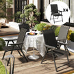 Outsunny Set of Four Folding Outdoor Chairs - Black – view 10