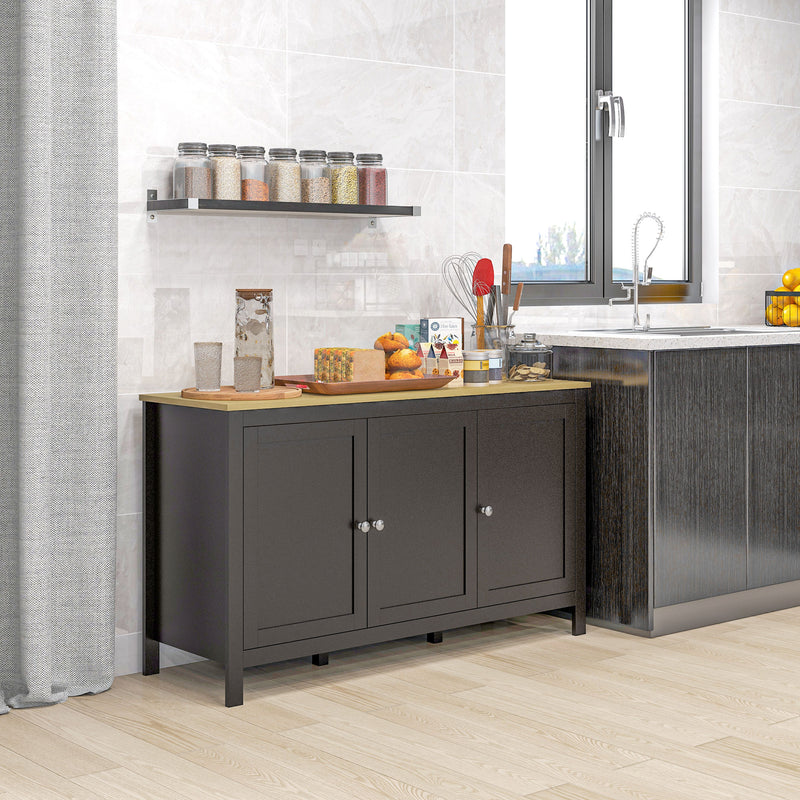 Black & natural 2-door sideboard – image 10
